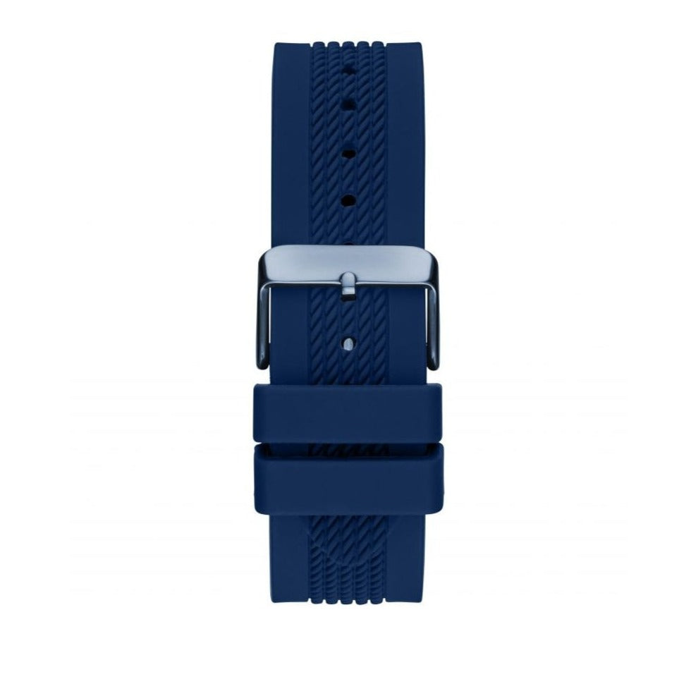 Guess Delta Blue Dial Blue Silicone Strap Watch for Men - GW0051G4 Buy Now By Guess