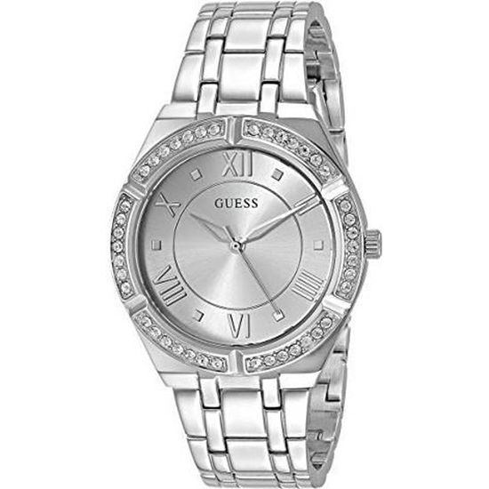 Guess Cosmo Diamonds Silver Dial Silver Steel Strap Watch For Women - GW0033L1 Buy Now By Guess