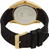 Guess Clarity Gold Dial Black Silicone Strap Watch for Women - GW0109L1 Buy Now By Guess