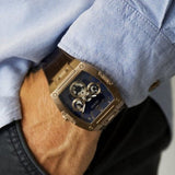 Guess Phoenix Multifunction Blue Dial Brown Leather Strap Watch for Men - GW0202G2 Buy Now By Guess