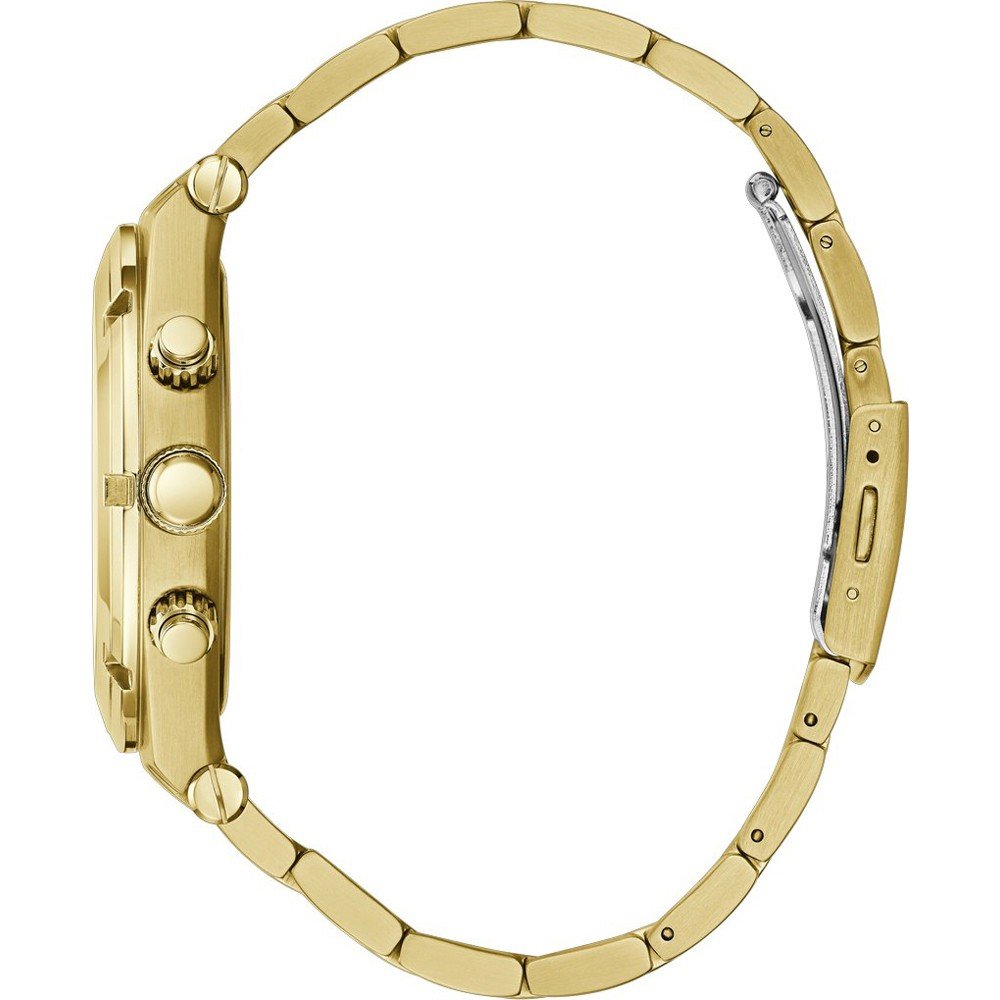 Guess Continental Gold Dial Gold Steel Strap Watch For Men - GW0260G4 Buy Now By Guess