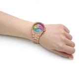 Guess Confetti Multifunction Multicolor Dial Rose Gold Steel Strap Watch For Women - GW0483L3 Buy Now By Guess