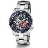 Guess Axle Multifunction Black Dial Silver Steel Strap Watch For Men - GW0488G1 Buy Now By Guess