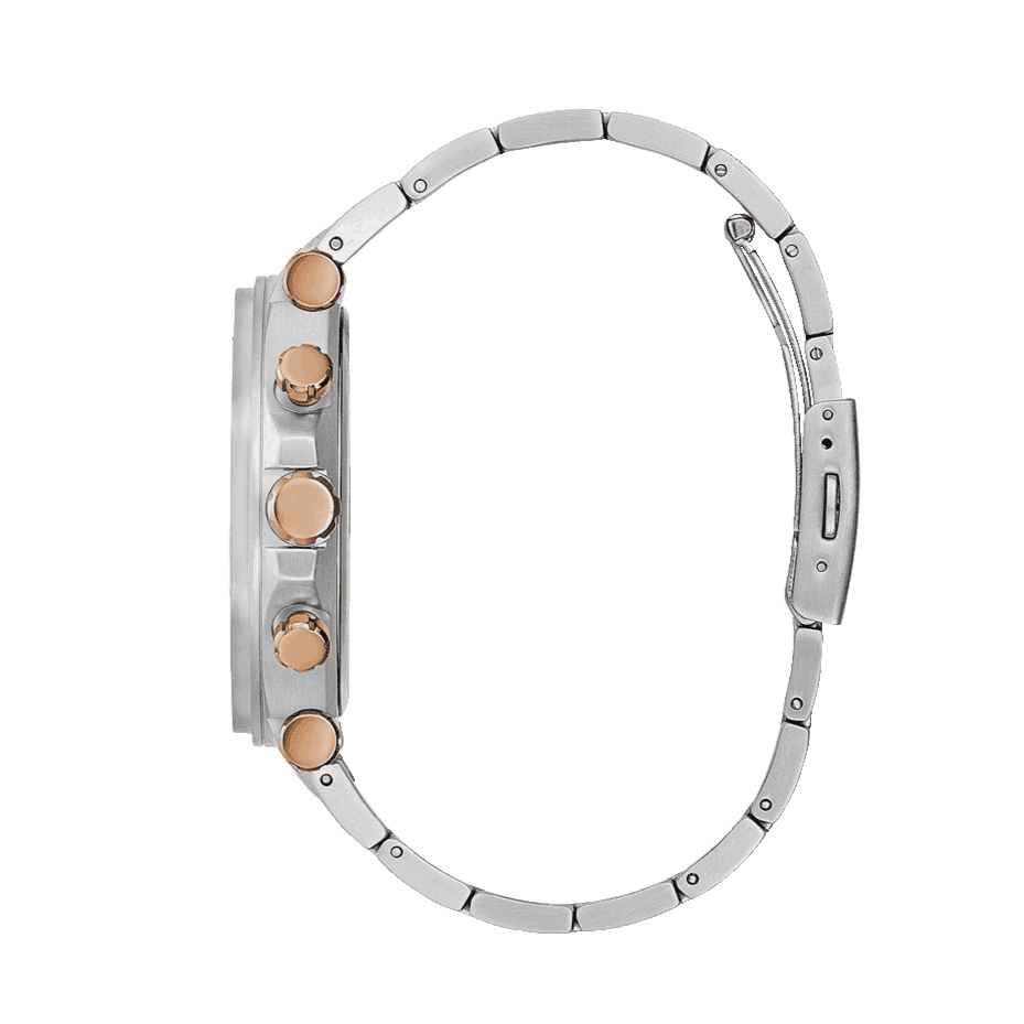 Guess Edge Chronograph Black Dial Silver Steel Strap Watch For Men - GW0539G1 Buy Now By Guess