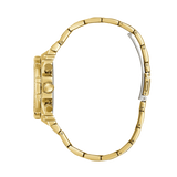 Guess Fusion Chronograph Gold Dial Gold Steel Strap Watch for Women - GW0552L2 Buy Now By Guess