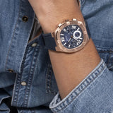 Guess Headline Multifunction Quartz Blue Dial Blue Silicone Strap Watch For Men - GW0571G2 Buy Now By Guess