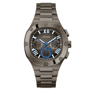 Guess Headliner Quartz Black Dial Grey Steel Strap Watch For Men - GW0572G5 Buy Now By Guess