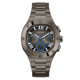 Guess Headliner Quartz Black Dial Grey Steel Strap Watch For Men - GW0572G5 Buy Now By Guess