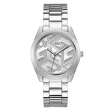 Guess Cubed Analog Silver Dial Silver Steel Strap Watch For Women - GW0606L1 Buy Now By Guess