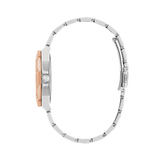 Guess Sunray Multifunction Crystals Silver Dial Two Tone Steel Strap Watch For Women - GW0616L3 Buy Now By Guess