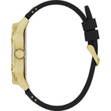 Guess Asteria Multifunction Gold Dial Black Rubber Strap Watch For Women - GW0620L2 Buy Now By Guess