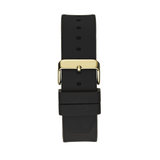 Guess Duke Crystals Black Dial Black Silicone Strap Watch For Men - GW0641G2 Buy Now By Guess