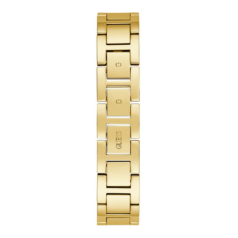 Guess Fame Crystals Gold Dial Gold Steel Strap Watch For Women - GW0644L2 Buy Now By Guess