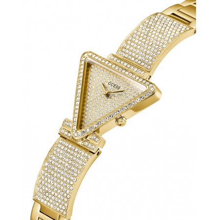 Guess Fame Crystals Gold Dial Gold Steel Strap Watch For Women - GW0644L2 Buy Now By Guess