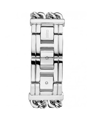 Guess Mod Heavy Metal Silver Dial Silver Steel Strap Watch For Women - W1117L1 Buy Now By Guess