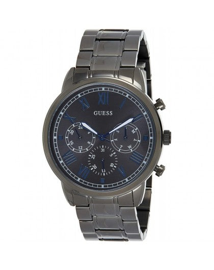 Guess Hendrix Chronograph Gunmetal Dial Gunmetal Steel Strap Watch for Men - W1309G3 Buy Now By Guess