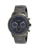 Guess Hendrix Chronograph Gunmetal Dial Gunmetal Steel Strap Watch for Men - W1309G3 Buy Now By Guess