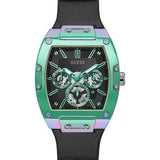 Guess Phoenix Multifunction Black Dial Black Rubber Strap Watch for Men - GW0202G5 Buy Now By Guess