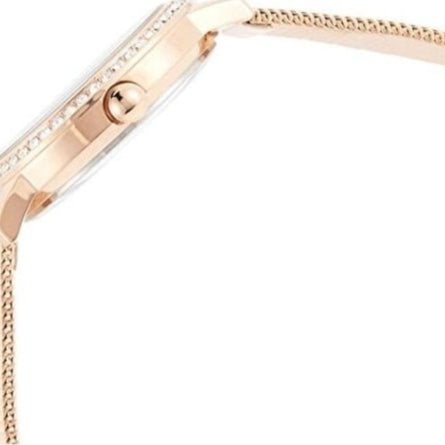Guess Chelsea Mother of Pearl White Dial Rose Gold Mesh Strap Watch For Women - W0647L2 Buy Now By Guess