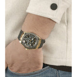 Guess Legacy Black Dial Black Rubber Strap Watch for Men - W1049G5 Buy Now By Guess