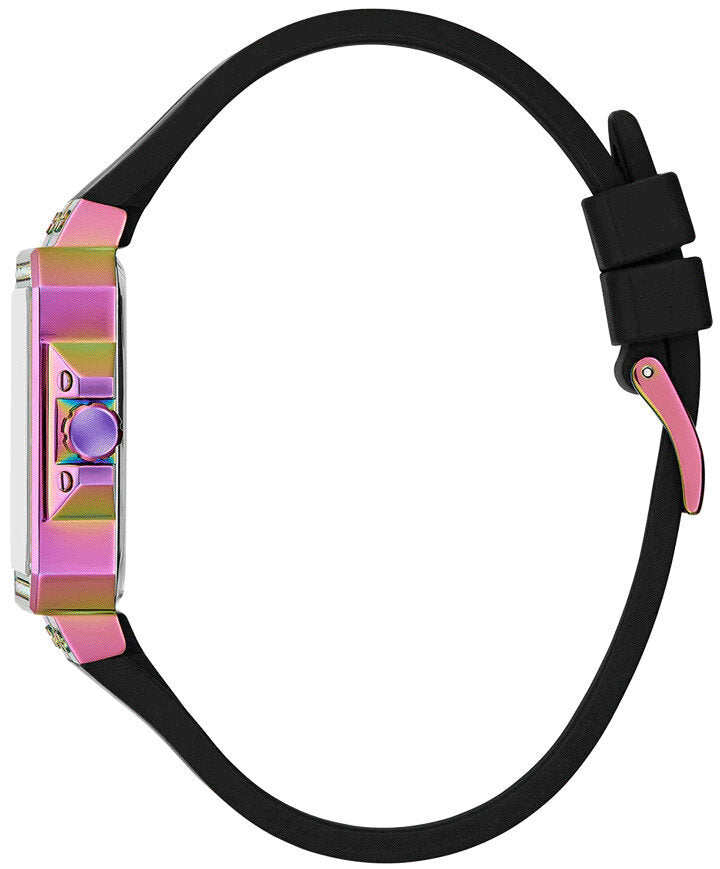 Guess Libra Black Dial Black Silicone Strap Watch For Women - GW0618L3 Buy Now By Guess