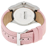 Guess Limelight Quartz Diamonds Pink Dial Pink Denim Strap Watch For Women - W0775l15 Buy Now By Guess