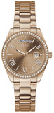 Guess Luna Diamonds Rose Gold Dial Rose Gold Steel Strap Watch for Women - GW0307L3 Buy Now By Guess