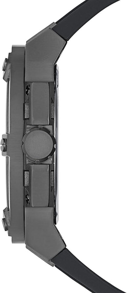 Guess Matrix Multifunction Grey Dial Grey Rubber Strap Watch for Men - GW0423G3 Buy Now By Guess