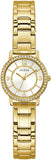 Guess Analog Diamonds Silver Dial Gold Steel Strap Watch For Women - W1013l2 Buy Now By Guess