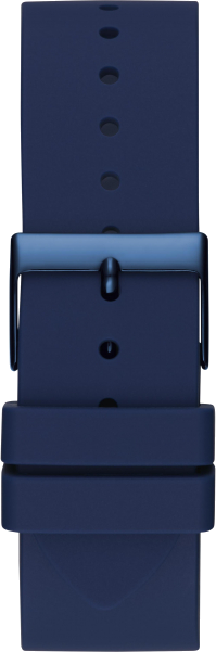 Guess Frontier Crystals Blue Dial Blue Silicon Strap Watch For Men - W1132G4 Buy Now By Guess