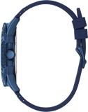 Guess Frontier Crystals Blue Dial Blue Silicon Strap Watch For Men - W1132G4 Buy Now By Guess