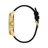 Guess Frontier Crystals Black Dial Black Silicone Strap Watch For Men - W1132G1 Buy Now By Guess