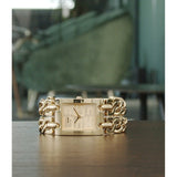 Guess Mod G Gold Dial Gold Steel Strap Watch for Women - GW0294L2 Buy Now By Guess