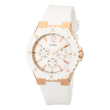 Guess Overdrive Analog White Dial White Rubber Strap Watch for Women - W10614L2 Buy Now By Guess