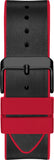 Guess Phoenix Multifunction Black Dial Black & Red Rubber Strap Watch for Men - GW0202G7 Buy Now By Guess