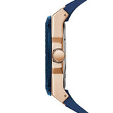 Guess Legacy Chronograph Blue Dial Blue Rubber Strap Watch For Men - W1049G9 Buy Now By Guess