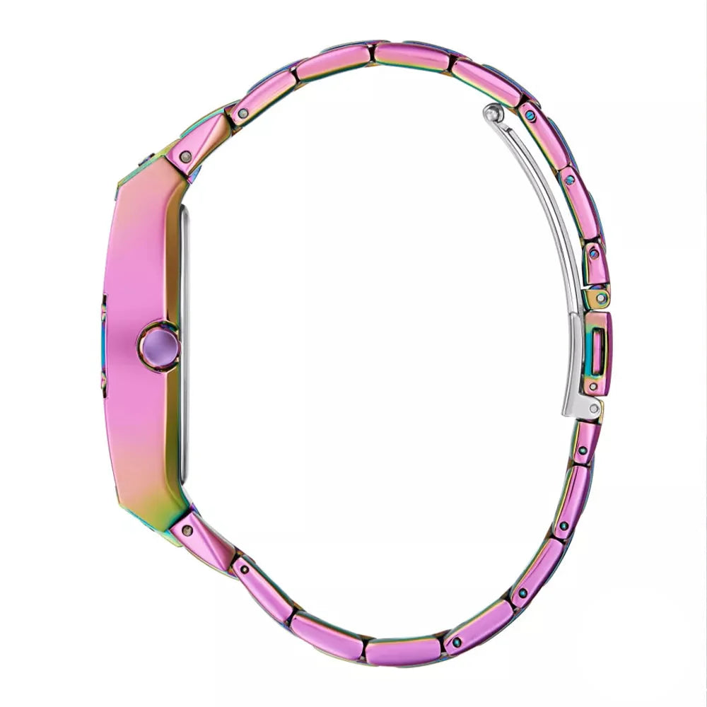 Guess Phoenix Chronograph Crystals Silver Dial Pink Steel Strap Watch For Women - GW0104L4 Buy Now By Guess