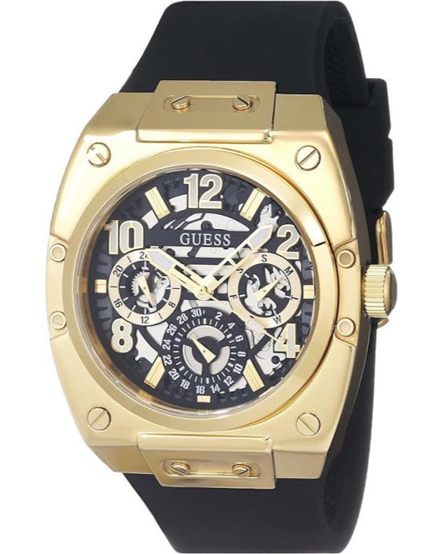 Guess Prodigy Black Dial Black Silicone Strap Watch For Men - GW0569G2 Buy Now By Guess