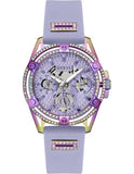 Guess Queen Quartz Purple Dial Purple Silicone Strap Watch For Women - GW0536L4 Buy Now By Guess