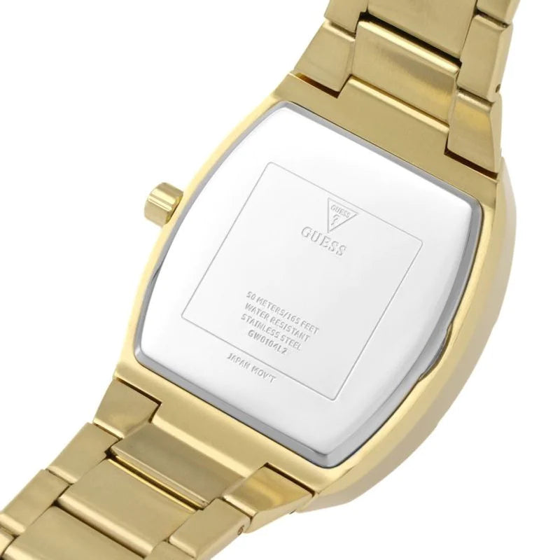 Guess Raven Diamonds Gold Dial Gold Steel Strap Watch for Women - GW0104L2 Buy Now By Guess