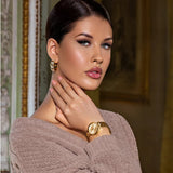 Guess Rumour Quartz Gold Dial Gold Steel Strap Watch For Women - GW0613L2 Buy Now By Guess