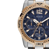 Guess Commander Chronograph Blue Dial Two Tone Steel Strap Watch for Men - GW0056G5 Buy Now By Guess