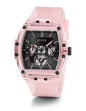 Guess Sporting Black Dial Pink Rubber Strap Watch for Men - GW0032G1 Buy Now By Guess