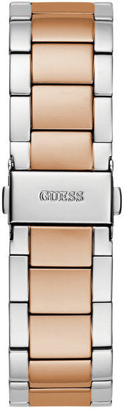 Guess Sunray Multifunction Crystals Silver Dial Two Tone Steel Strap Watch For Women - GW0616L3 Buy Now By Guess