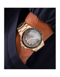 Guess Track Grey Dial Gold Steel Strap Watch for Men - GW0426G2 Buy Now By Guess