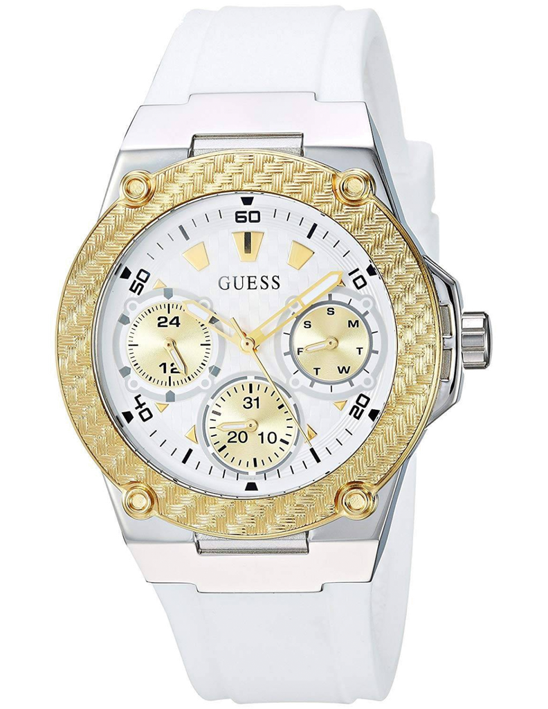 Guess Zena Analog White Dial White Rubber Strap Watch For Women - W1094L1 Buy Now By Guess