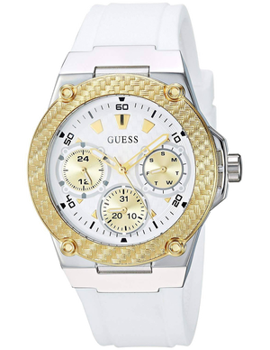 Guess Zena Analog White Dial White Rubber Strap Watch For Women - W1094L1 Buy Now By Guess