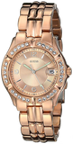 Guess Crystal Diamonds Rose Gold Dial Rose Gold Steel Strap Watch For Women - W11069L1 Buy Now By Guess