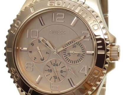 Guess BFF Multifunction Rose Gold Dial Rose Gold Steel Strap Watch for Women - W0231L4 Buy Now By Guess