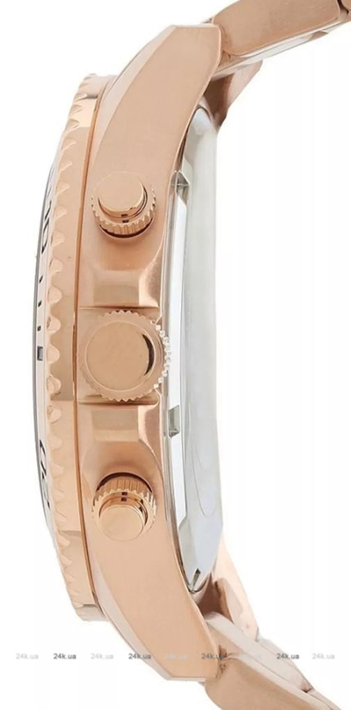 Guess Chaser Chronograph Black Dial Rose Gold Steel Strap Watch for Men - W0170G3 Buy Now By Guess